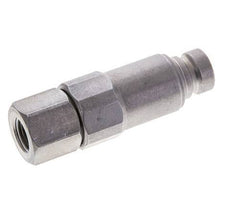 Stalen DN 6.3 Vlakdichtende Koppeling Insteeknippel G 1/4 inch Binnendraad ISO 16028 CEJN Drukontlasting D 16.2mm