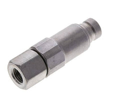 Stalen DN 6.3 Vlakdichtende Koppeling Insteeknippel G 1/4 inch Binnendraad ISO 16028 CEJN Drukontlasting D 16.2mm