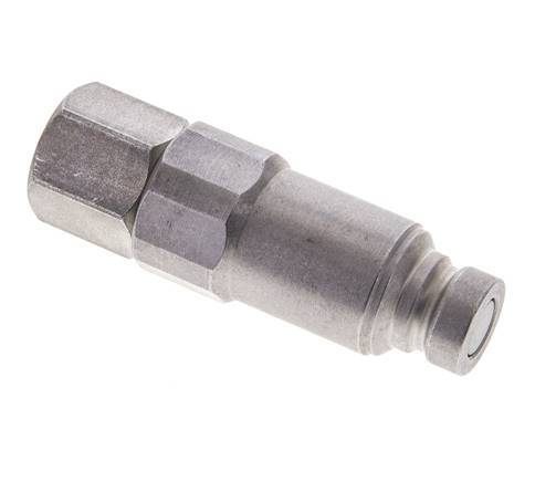 Stalen DN 6.3 Vlakdichtende Koppeling Insteeknippel G 1/4 inch Binnendraad ISO 16028 CEJN Drukontlasting D 16.2mm