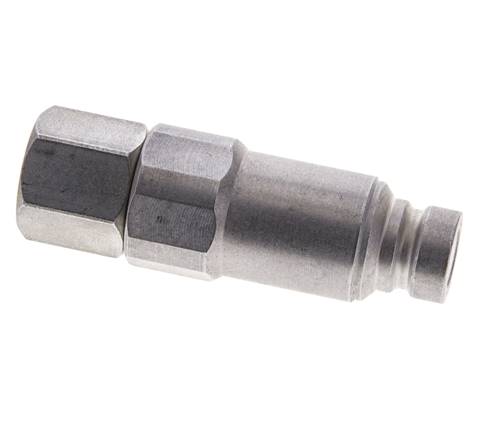 Stalen DN 6.3 Vlakdichtende Koppeling Insteeknippel G 1/4 inch Binnendraad ISO 16028 CEJN Drukontlasting D 16.2mm