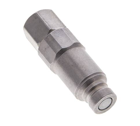 Stalen DN 6.3 Vlakdichtende Koppeling Insteeknippel G 1/4 inch Binnendraad ISO 16028 CEJN Drukontlasting D 16.2mm