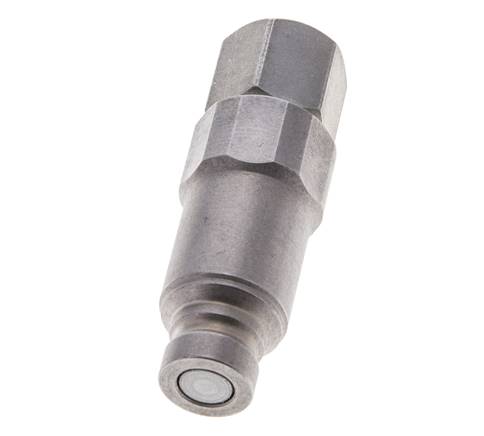 Stalen DN 6.3 Vlakdichtende Koppeling Insteeknippel G 1/4 inch Binnendraad ISO 16028 CEJN Drukontlasting D 16.2mm