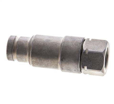 Stalen DN 10 Vlakdichtende Koppeling Insteeknippel G 3/8 inch Binnendraad ISO 16028 CEJN Drukontlasting D 19.7mm