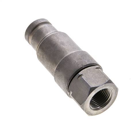 Stalen DN 10 Vlakdichtende Koppeling Insteeknippel G 3/8 inch Binnendraad ISO 16028 CEJN Drukontlasting D 19.7mm