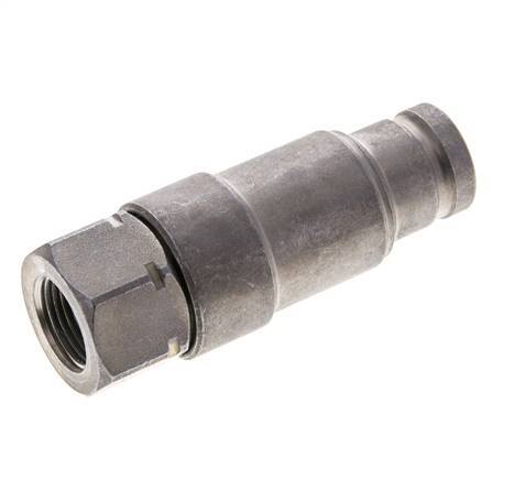 Stalen DN 10 Vlakdichtende Koppeling Insteeknippel G 3/8 inch Binnendraad ISO 16028 CEJN Drukontlasting D 19.7mm