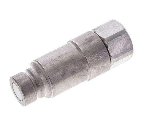 Stalen DN 12.5 Vlakdichtende Koppeling Insteeknippel G 1/2 inch Binnendraad ISO 16028 CEJN Drukontlasting D 24.5mm