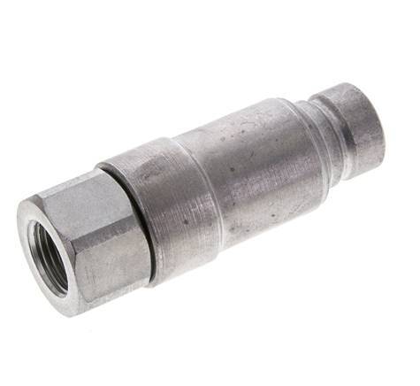 Stalen DN 12.5 Vlakdichtende Koppeling Insteeknippel G 1/2 inch Binnendraad ISO 16028 CEJN Drukontlasting D 24.5mm
