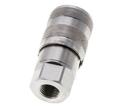 RVS DN 6 Vlakdichtende Koppeling Snelkoppeling G 1/4 inch Binnendraad ISO 16028 D 16.2mm