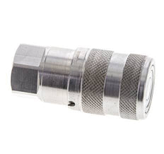 RVS DN 6 Vlakdichtende Koppeling Snelkoppeling G 1/4 inch Binnendraad ISO 16028 D 16.2mm