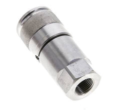 RVS DN 10 Vlakdichtende Koppeling Snelkoppeling G 3/8 inch Binnendraad ISO 16028 D 19.7mm