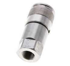 RVS DN 10 Vlakdichtende Koppeling Snelkoppeling G 3/8 inch Binnendraad ISO 16028 D 19.7mm