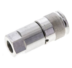 RVS DN 10 Vlakdichtende Koppeling Snelkoppeling G 3/8 inch Binnendraad ISO 16028 D 19.7mm