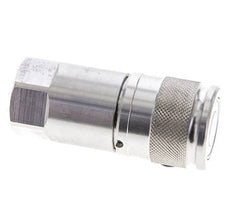 RVS DN 10 Vlakdichtende Koppeling Snelkoppeling G 3/8 inch Binnendraad ISO 16028 D 19.7mm