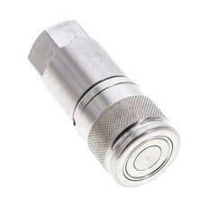 RVS DN 10 Vlakdichtende Koppeling Snelkoppeling G 3/8 inch Binnendraad ISO 16028 D 19.7mm