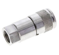 RVS DN 10 Vlakdichtende Koppeling Snelkoppeling G 1/2 inch Binnendraad ISO 16028 D 19.7mm