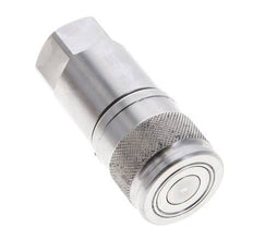 RVS DN 10 Vlakdichtende Koppeling Snelkoppeling G 1/2 inch Binnendraad ISO 16028 D 19.7mm