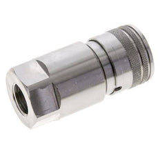 RVS DN 12 Vlakdichtende Koppeling Snelkoppeling G 1/2 inch Binnendraad ISO 16028 D 24.5mm