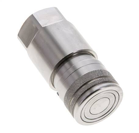 RVS DN 12 Vlakdichtende Koppeling Snelkoppeling G 1/2 inch Binnendraad ISO 16028 D 24.5mm