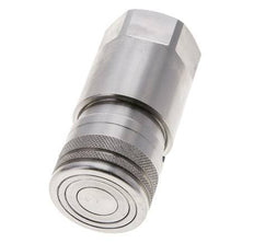 RVS DN 12 Vlakdichtende Koppeling Snelkoppeling G 1/2 inch Binnendraad ISO 16028 D 24.5mm