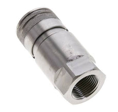 RVS DN 12 Vlakdichtende Koppeling Snelkoppeling G 3/4 inch Binnendraad ISO 16028 D 24.5mm
