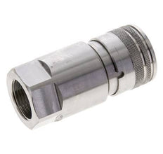 RVS DN 12 Vlakdichtende Koppeling Snelkoppeling G 3/4 inch Binnendraad ISO 16028 D 24.5mm