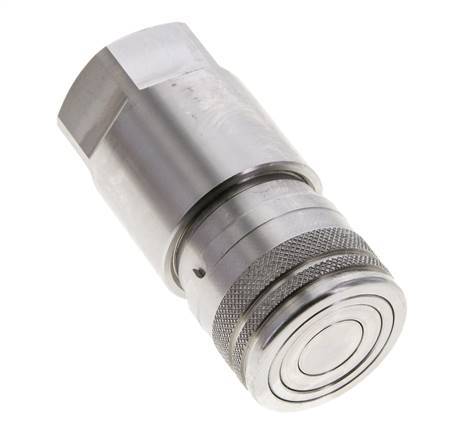 RVS DN 12 Vlakdichtende Koppeling Snelkoppeling G 3/4 inch Binnendraad ISO 16028 D 24.5mm