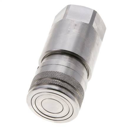 RVS DN 12 Vlakdichtende Koppeling Snelkoppeling G 3/4 inch Binnendraad ISO 16028 D 24.5mm