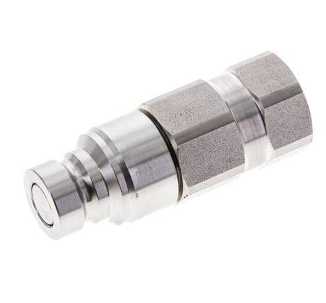 RVS DN 6 Vlakdichtende Koppeling Insteeknippel G 1/4 inch Binnendraad ISO 16028 D 16.2mm