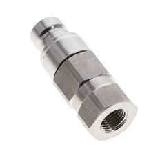 RVS DN 6 Vlakdichtende Koppeling Insteeknippel G 1/4 inch Binnendraad ISO 16028 D 16.2mm