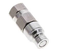 RVS DN 6 Vlakdichtende Koppeling Insteeknippel G 1/4 inch Binnendraad ISO 16028 D 16.2mm