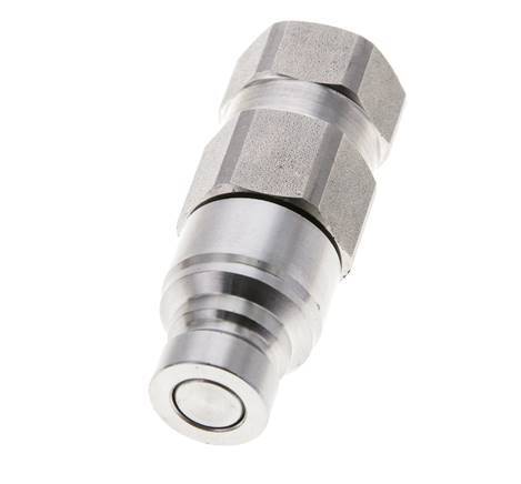 RVS DN 6 Vlakdichtende Koppeling Insteeknippel G 1/4 inch Binnendraad ISO 16028 D 16.2mm