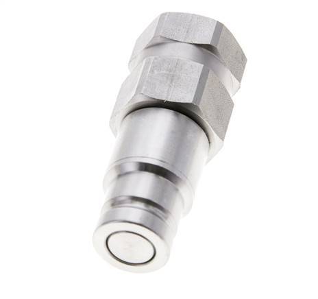 RVS DN 10 Vlakdichtende Koppeling Insteeknippel G 3/8 inch Binnendraad ISO 16028 D 19.7mm