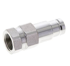 RVS DN 10 Vlakdichtende Koppeling Insteeknippel G 1/2 inch Binnendraad ISO 16028 D 19.7mm
