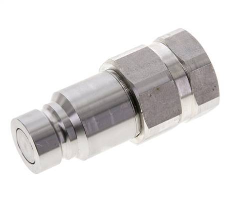 RVS DN 12 Vlakdichtende Koppeling Insteeknippel G 1/2 inch Binnendraad ISO 16028 D 24.5mm