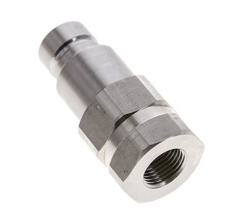 RVS DN 12 Vlakdichtende Koppeling Insteeknippel G 1/2 inch Binnendraad ISO 16028 D 24.5mm