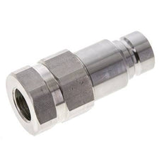 RVS DN 12 Vlakdichtende Koppeling Insteeknippel G 1/2 inch Binnendraad ISO 16028 D 24.5mm