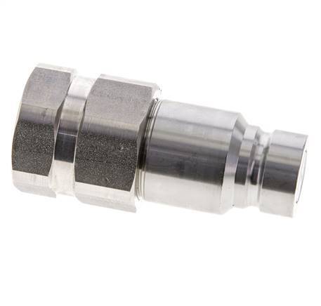 RVS DN 12 Vlakdichtende Koppeling Insteeknippel G 1/2 inch Binnendraad ISO 16028 D 24.5mm