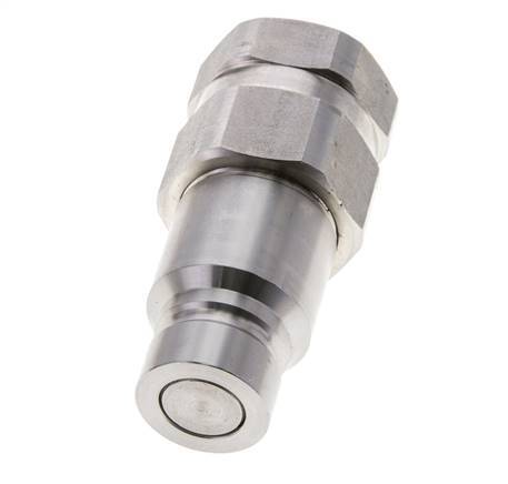 RVS DN 12 Vlakdichtende Koppeling Insteeknippel G 1/2 inch Binnendraad ISO 16028 D 24.5mm