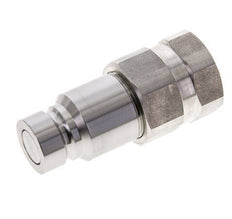 Stainless Steel DN 12 Flat Face Hydraulic Plug G 3/4 inch Female Threads ISO 16028 D 24.5mm