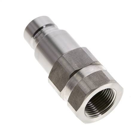 RVS DN 12 Vlakdichtende Koppeling Insteeknippel G 3/4 inch Binnendraad ISO 16028 D 24.5mm