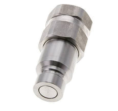 RVS DN 12 Vlakdichtende Koppeling Insteeknippel G 3/4 inch Binnendraad ISO 16028 D 24.5mm