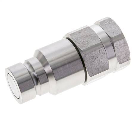 RVS DN 16 Vlakdichtende Koppeling Insteeknippel G 1 inch Binnendraad ISO 16028 D 30mm