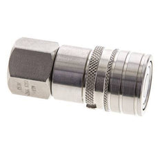 RVS DN 6 Vlakdichtende Koppeling Snelkoppeling G 1/4 inch Binnendraad ISO 16028 CEJN D 16.2mm