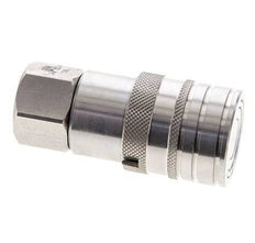 RVS DN 10 Vlakdichtende Koppeling Snelkoppeling G 3/8 inch Binnendraad ISO 16028 CEJN D 19.7mm