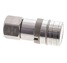 RVS DN 10 Vlakdichtende Koppeling Snelkoppeling G 1/2 inch Binnendraad ISO 16028 CEJN D 19.7mm