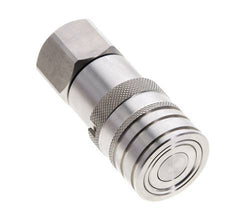 RVS DN 10 Vlakdichtende Koppeling Snelkoppeling G 1/2 inch Binnendraad ISO 16028 CEJN D 19.7mm