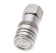 RVS DN 10 Vlakdichtende Koppeling Snelkoppeling G 1/2 inch Binnendraad ISO 16028 CEJN D 19.7mm