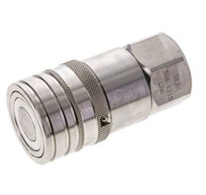 RVS DN 12 Vlakdichtende Koppeling Snelkoppeling G 1/2 inch Binnendraad ISO 16028 CEJN D 24.5mm