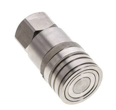 RVS DN 12 Vlakdichtende Koppeling Snelkoppeling G 1/2 inch Binnendraad ISO 16028 CEJN D 24.5mm