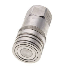 RVS DN 12 Vlakdichtende Koppeling Snelkoppeling G 1/2 inch Binnendraad ISO 16028 CEJN D 24.5mm